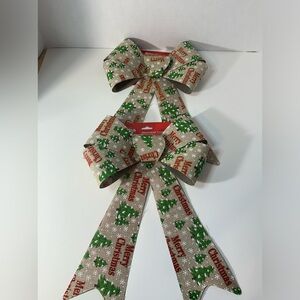 Christmas Bow Bundle -  Christmas Trees, Set of 2, 9 x 15 in,